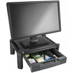StarTech Monitorständer mit Schublade, Monitor Erhöhung, Schwarz
