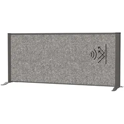 Sideboard-Trennwand MAULconnecto 120x50 cm Akustik dunkel