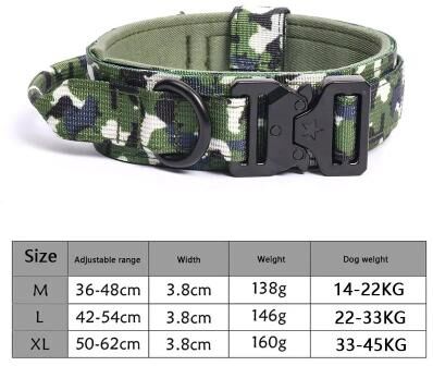 Uplift Treasures Adjustable Tactical Dog Collar And Training Leash a05 xl