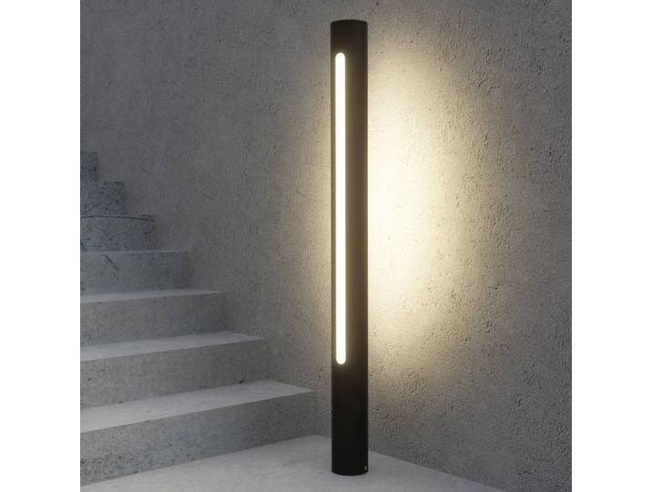 LED Wegeleuchte Tomas Lucande, alu / grau / zink, Aluminium, Modern