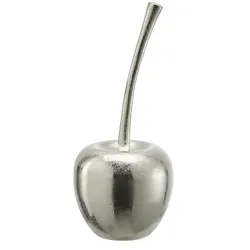 HOME STORY Deko Objekt Apfel   ¦ silber ¦ Aluminium ¦ Maße (cm): H: 21  Ø: 9.0