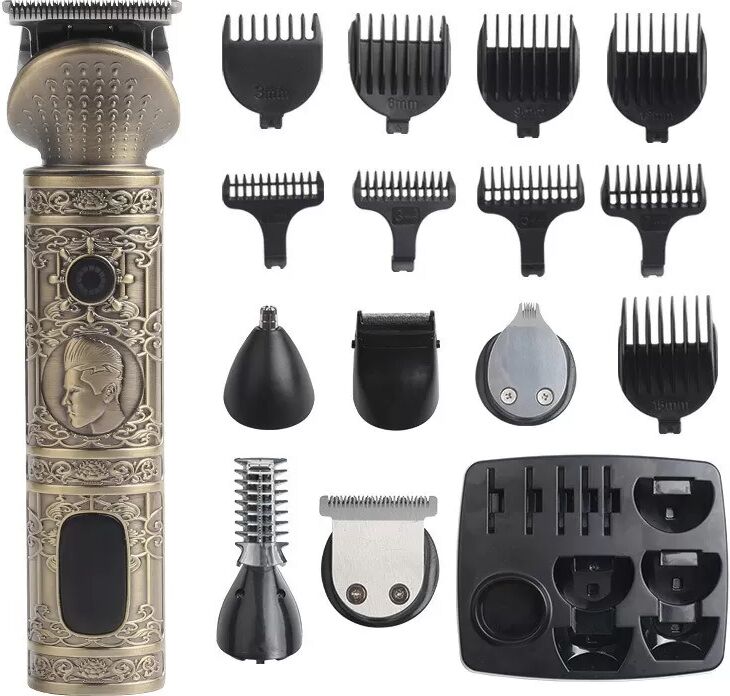 INF Akku-betriebener Elektrischer Haarschneider Bartschneider Trimmer Set