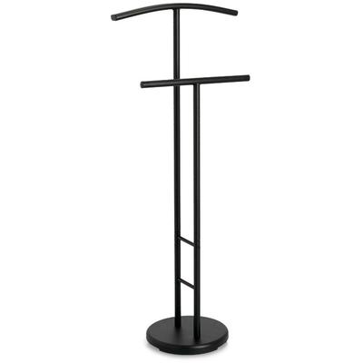 Herrendiener ZELLER PRESENT "Metall, schwarz", schwarz, B:28cm H:114cm T:46cm, Metall, Herrendiener, standfest, praktisch, zerlegte Lieferung