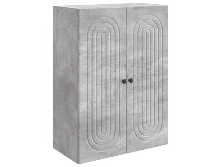 YUTAASU Wandschrank Betongrau 66 x 34,5 x 90 cm Holzwerkstoff