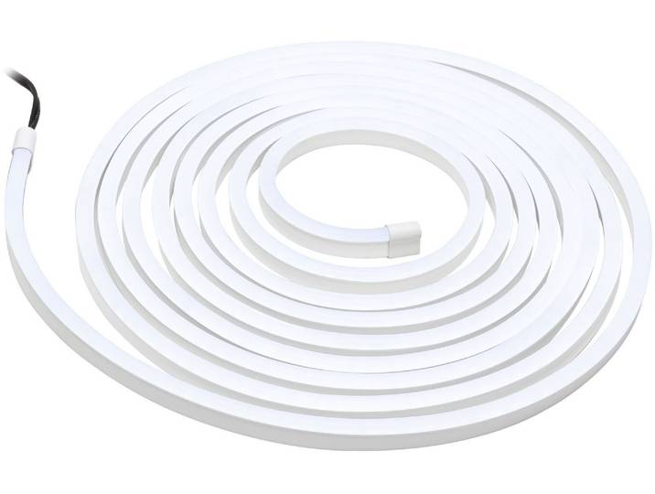 PAULMANN LED Stripe SimpLED Outdoor Stripe Set Tageslichtweiß beschichtet , weiß, Flammen 1 Stk., Gesamtlänge 6,61m, Lichterketten, LED Stripe