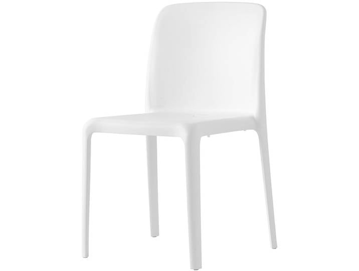 CONNUBIA Stuhl 4er-Set Bayo weiss Recyceltes Polypropylen