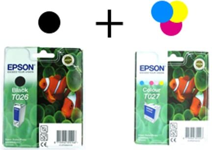 Epson Multipack T026(negro) + T027(color)