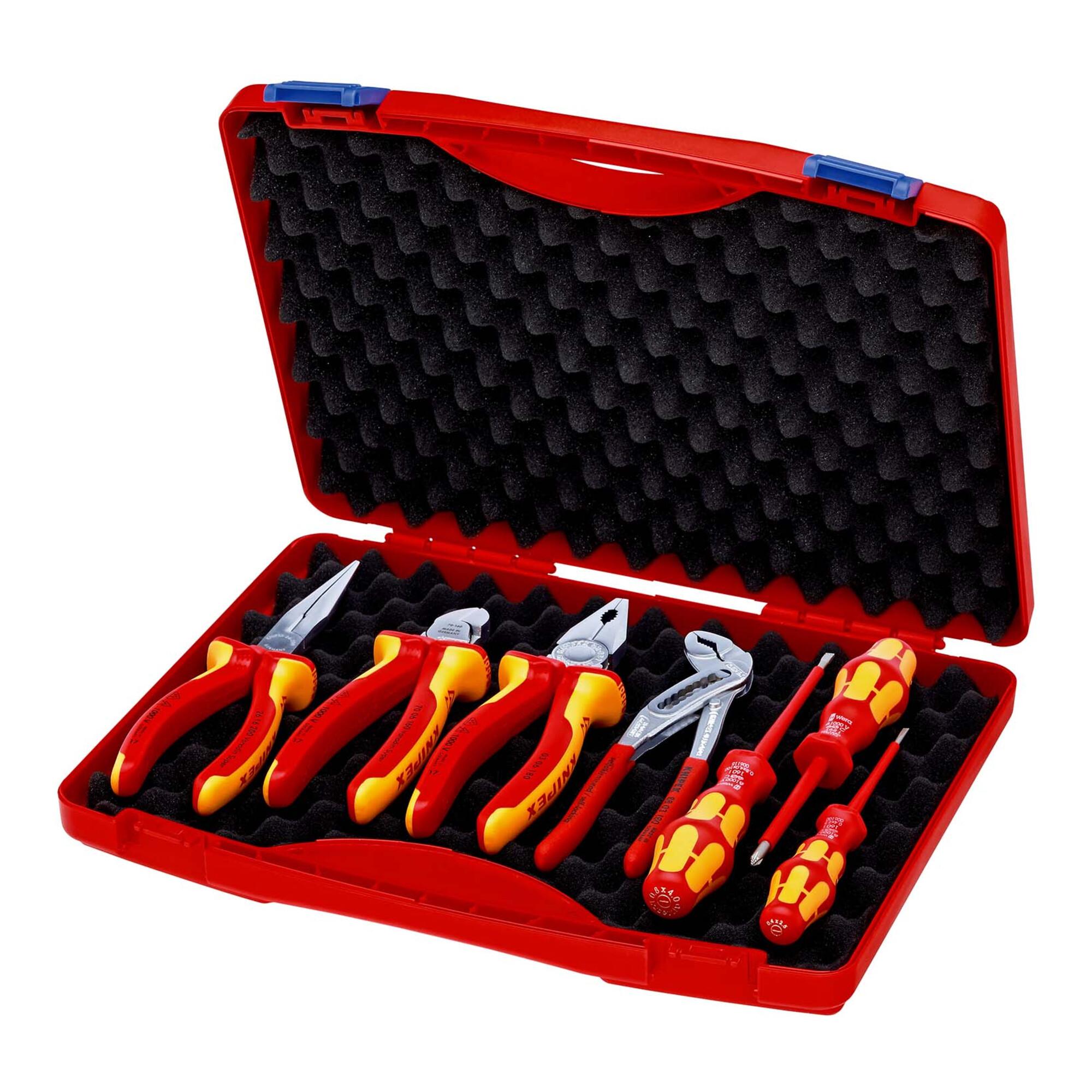 KNIPEX 00 21 15 Werkzeug-Box "RED" Elektro Set 2 7-teilig 275 mm)
