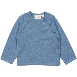 Sense Organics Wickel-Strickjacke Wolle, blau, 80
