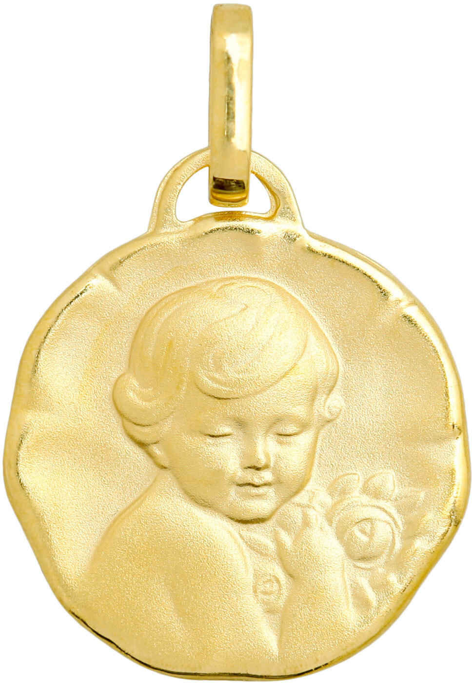 Mon Premier Bijou Médaille Chérubin - Or jaune 18ct