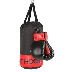 Boxsack mit Handschuhen - 4 kg.