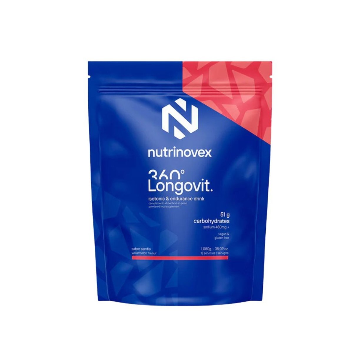 Bebida Isotônica Nutrinovex Longovit 360 1080g Melancia