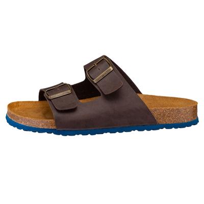 Pantolette LICO "Pantolette Bioline Concrete", Herren, Gr. 50, braun, Synthetik, Schuhe Pantolette