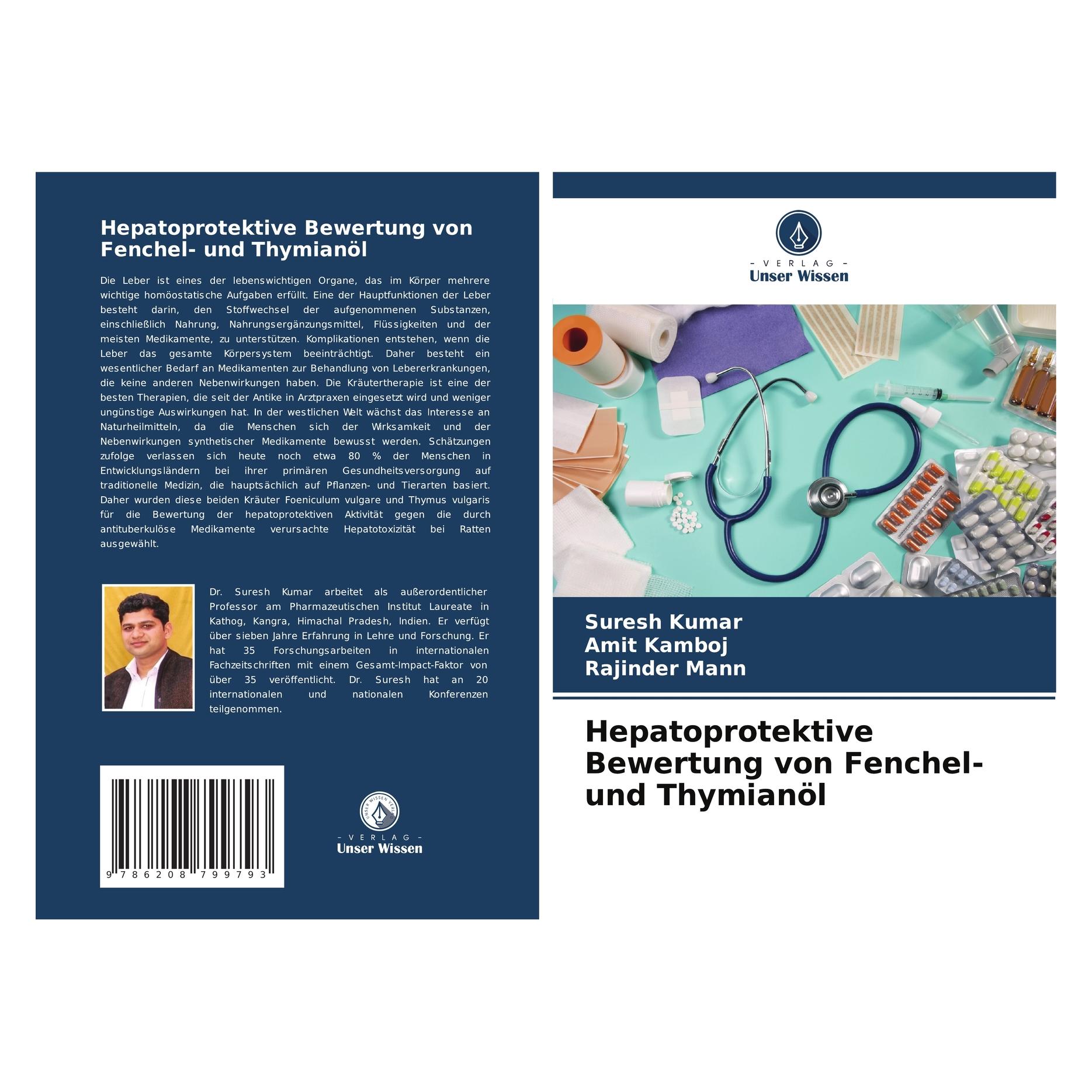 Bod Hepatoprotektive Bewertung von Fenchel- und Thymianöl (Deutsch, Softcover, Amit Kamboj, Rajinder Mann, Suresh Kumar) (63599142)