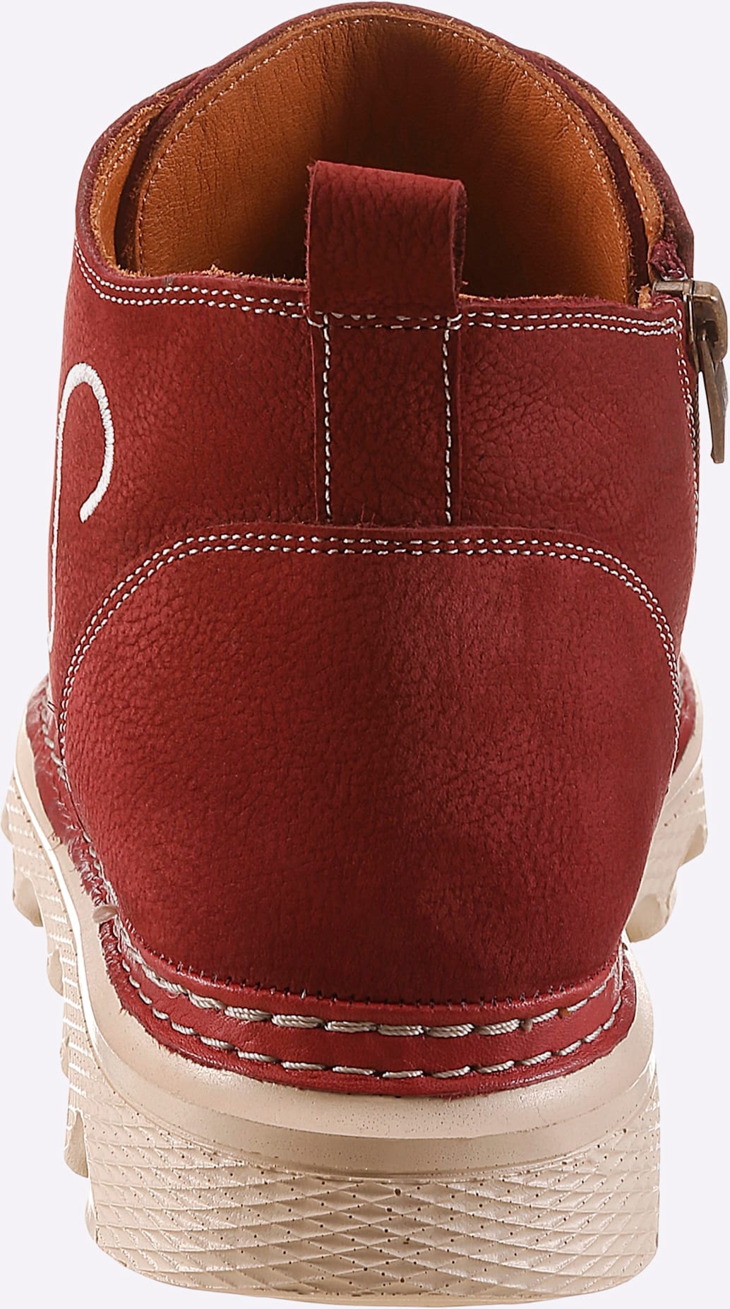 Stiefelette GEMINI, Damen, Gr. 42, kirsche, Nubukleder, Schuhe Stiefelette kirsche 42