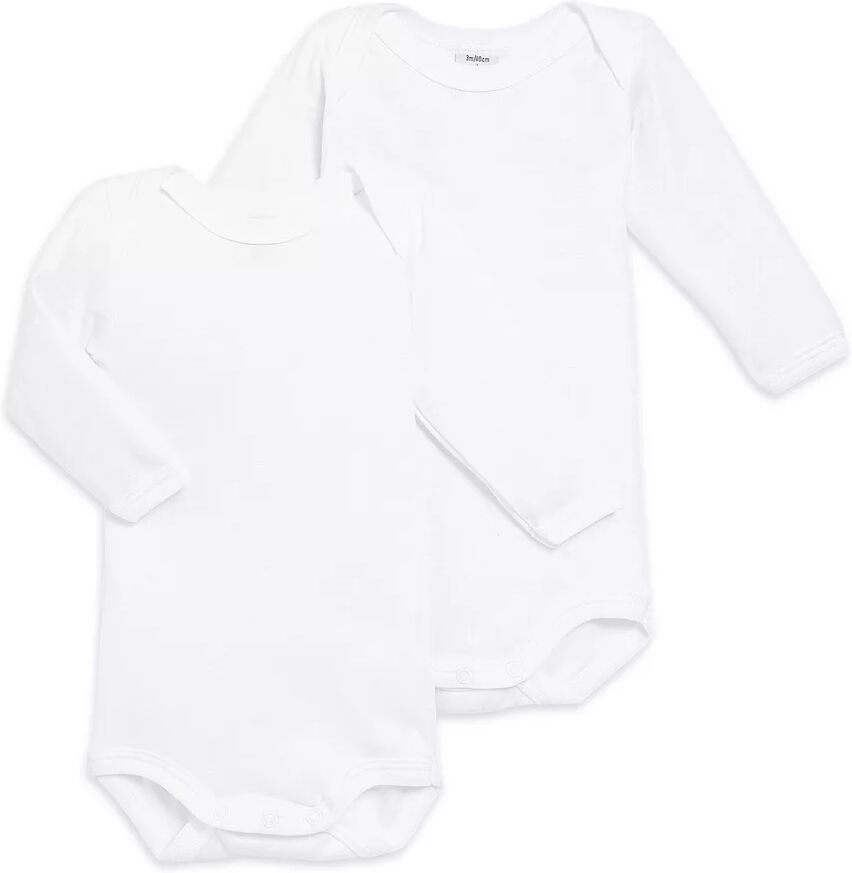 Petit Bateau - Body, langarm, 36M, Weiss
