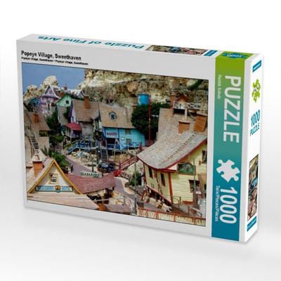 CALVENDO Puzzle Popeye Village, Sweethaven | 1000 Teile Lege-Größe 64x48cm Foto-Puzzle für glückliche Stunden