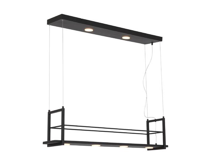 Suspension - noir - Tor - plastique métal - grande lampe de table à manger - LED - 3298ZW - Steinhauer