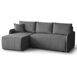 ECKSCHLAFSOFA Capri dunkelgrau