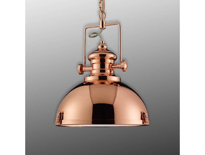 Searchlight Hängelampe Metal, dimmbar, kupfer, für Wohn- / Esszimmer, Metall, Industrielles Design, Pendelleuchte