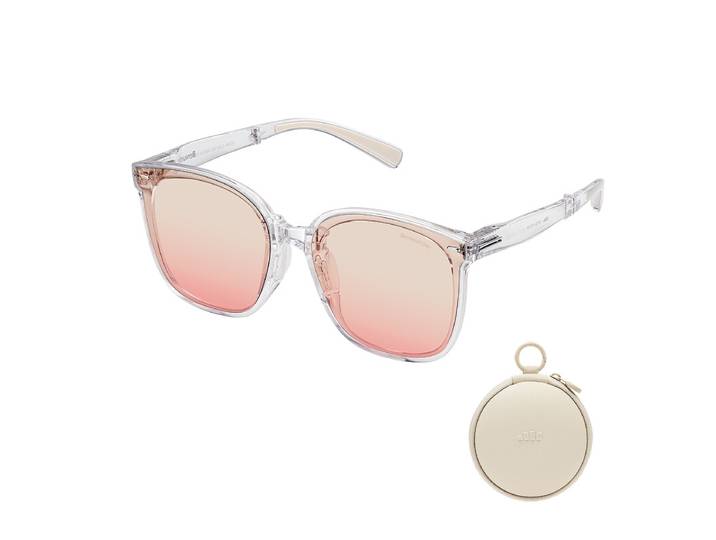 Beneunder FD421 Lunettes de soleil oversize pliables avec verres anti‑reflets UV400 - Rose