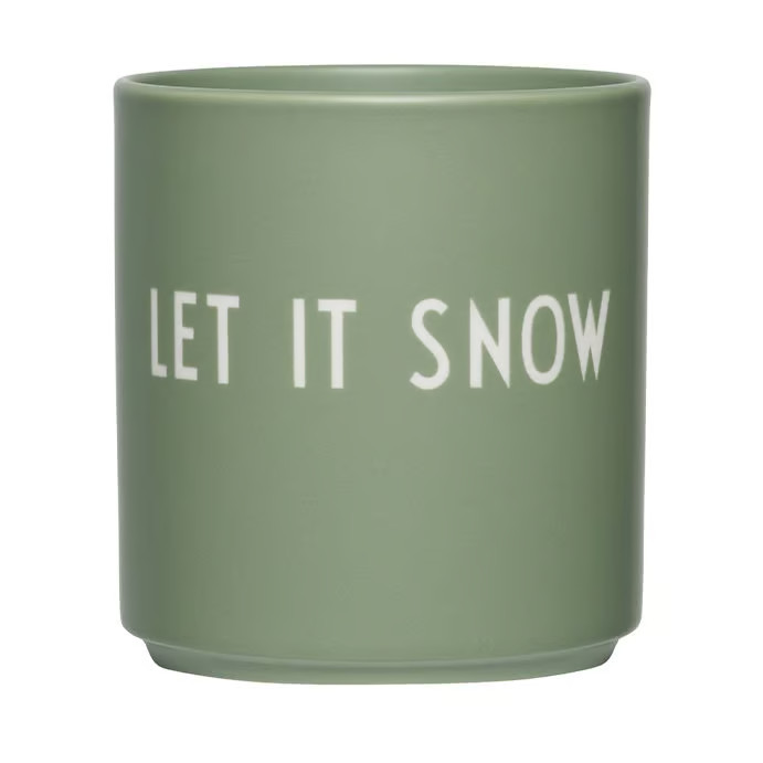 Design Letters favoriete mok Let it snow 25 cl