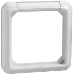 Elso 224114 Rahmen 1-fach mit Schriftfeld FASHION Thermo reinweiß