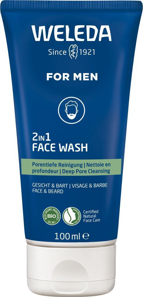 Weleda For Men 2in1 Face Wash 100 ml Seife
