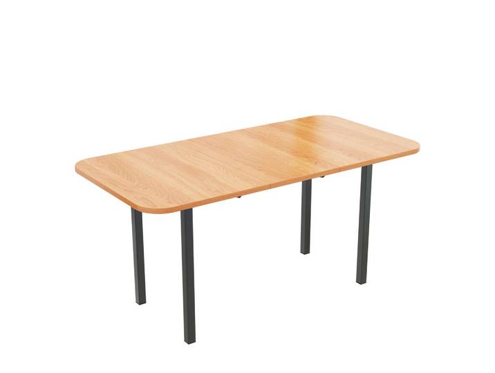 ComfortXL Esstisch ausziehbar 120/160 cm mit Teleskopfunktion De-39802 Naturfarbe, Eichefarben, 160x75x80 cm, Esszimmer, Esstische