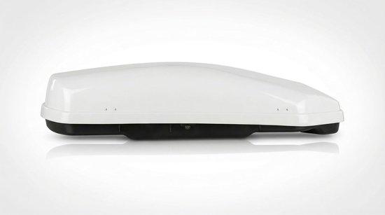 Dakkoffer - Autodachbox - Zusätzlicher Gepäcktransport - Aerodynamisches Design - 330 Liter - Weiß