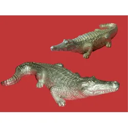 Zinn Giessform Krokodil - Silikonform hitzebeständig - benötigt ca.385 g Reinzinn