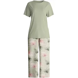 Calida »Leaf Dreams« 7/8-Pyjama - Gr. M - grün