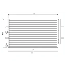 Kondensator Klimaanlage VALEO 822590 für Ford Tourneo Custom V362 Transit V363
