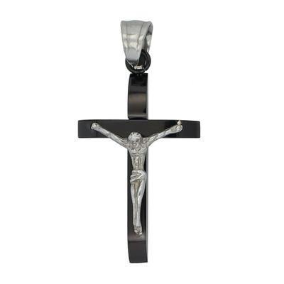 Kettenanhänger ADELIA´S "stylischer Kreuz Anhänger aus Edelstahl", silber, Schmuckanhänger, Damen, Edelstahl, Kettenanhänger