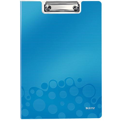 Leitz Klemmbrett-Mappe WOW, DIN A4, Polyfoam, blau-metallic