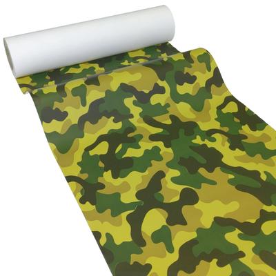 JUNOPAX Papiertischläufer Tarnmuster camouflage 50m x 0,40m, nass- und wischfest
