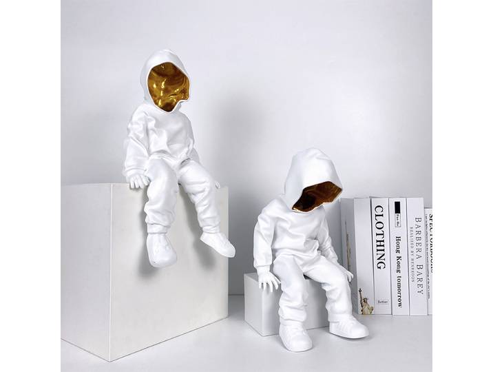 Statue de figurines d'action Mystery Boy, ornements créatifs, figurine de décoration intérieure, accessoires de bureau, décoration de salon de luxe