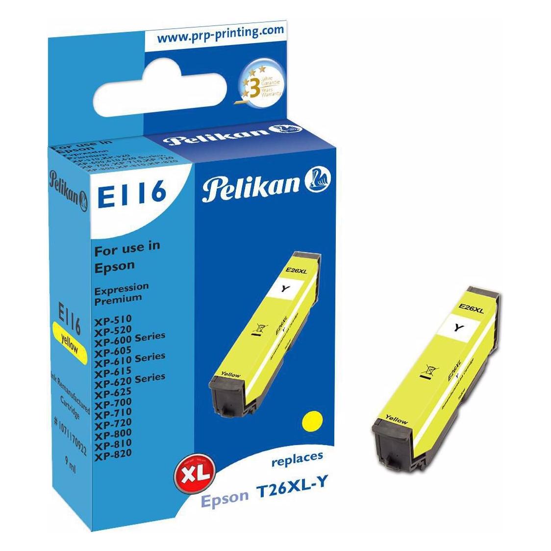 Pelikan Tinte Epson T26XL Yellow (Y) (1071170922)
