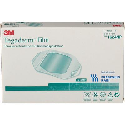 Tegaderm Film 6x7 cm 1624W 100 St Pflaster