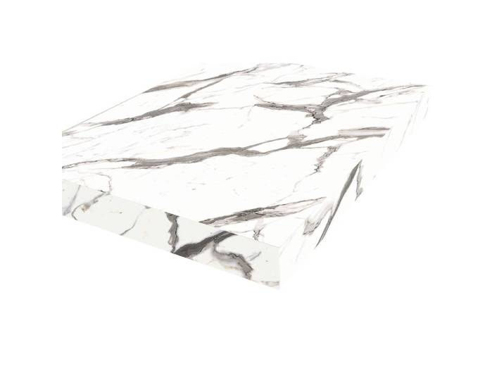 Plan de travail standard - décor marbré blanc