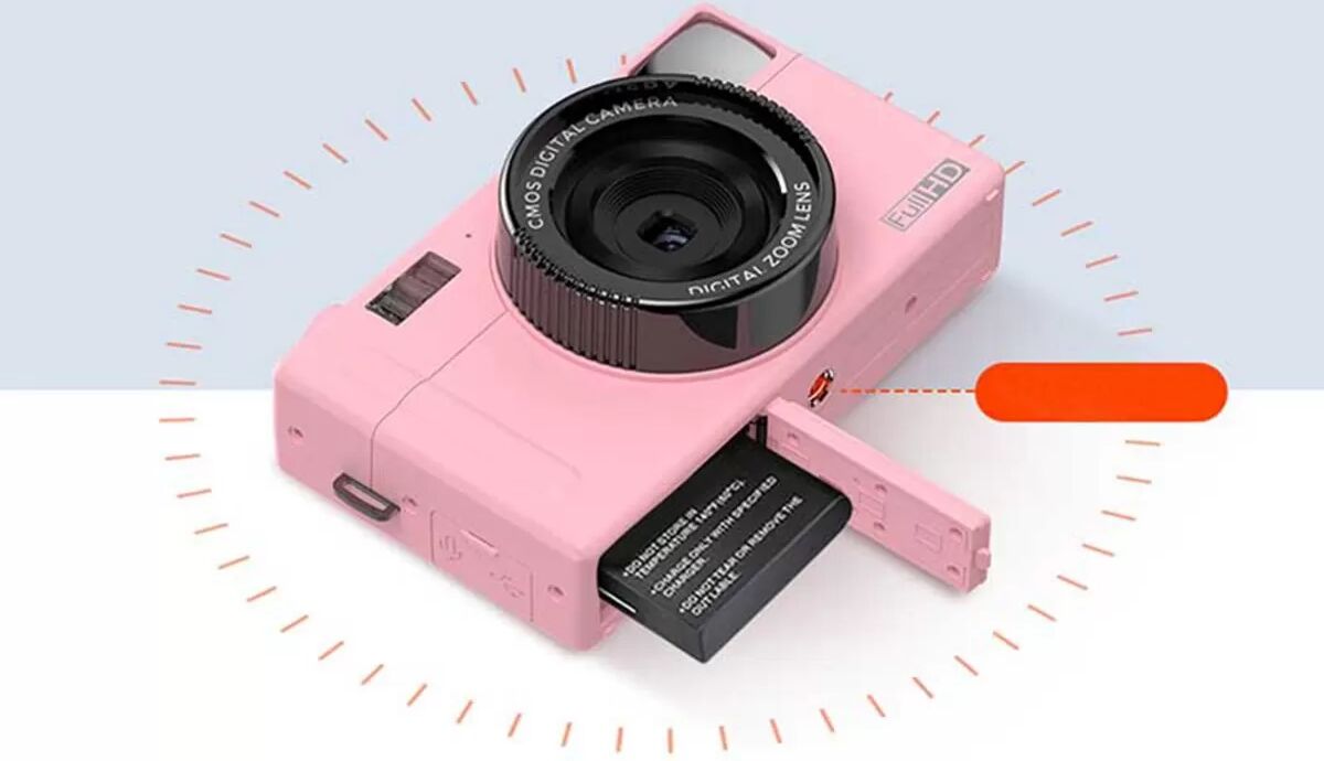 INF 24MP Digitalkamera mit 16x Zoom, 1080P Video & 3.0" LCD Rosa