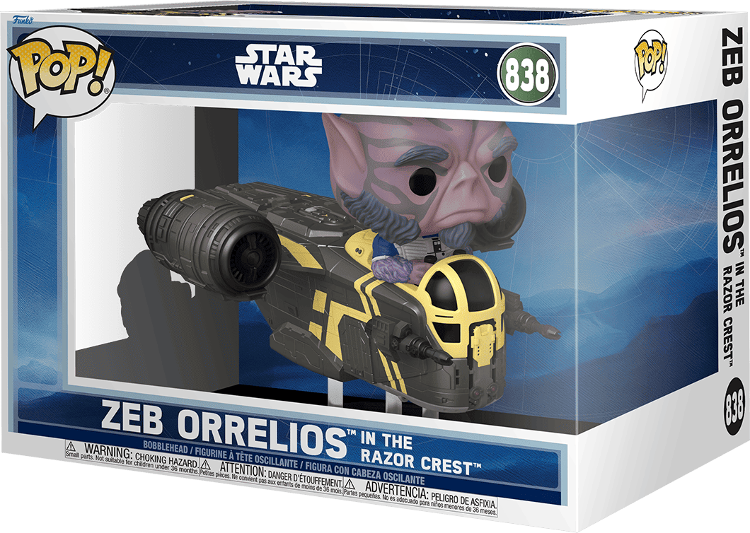 Pop! Ride Deluxe - Star Wars M;G - Zeb Orrelios - Funko Vinyl Bobblehead - Action Figure - Star Wars Collectible