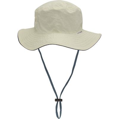 Fischerhut CHILLOUTS "Santana Hat", Damen, Gr. S/M, beige, navy, Canvas, Kunstfaser, unifarben, Hüte, leicht, strapazierfähig, Größen verstellbar durch anpassbarem Riemen