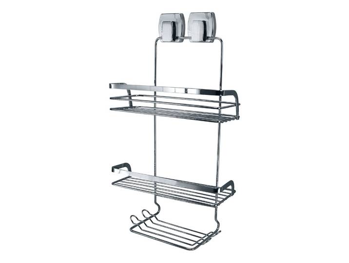 Doppelkorb Levana II Eisen, chromiert Silber 26 x 42 x 13cm
