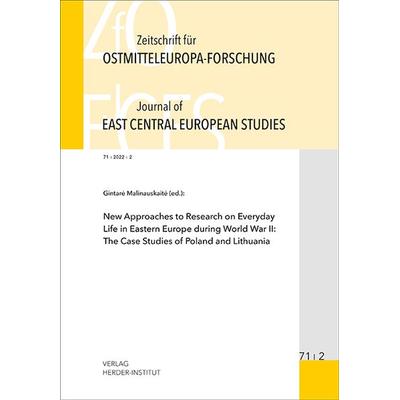 Zeitschrift für Ostmitteleuropa-Forschung (ZfO) 71/2 / Journal of East Central European Studies (JECES), Taschenbuch von , Verlag Herder-Institut,