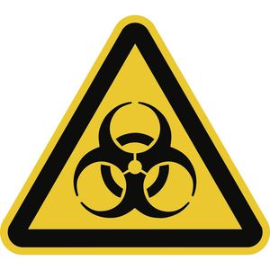 Abtec Hinweisschild ISO 7010 W009, Folie, 20 cm, Warnzeichen, Biogefährdung