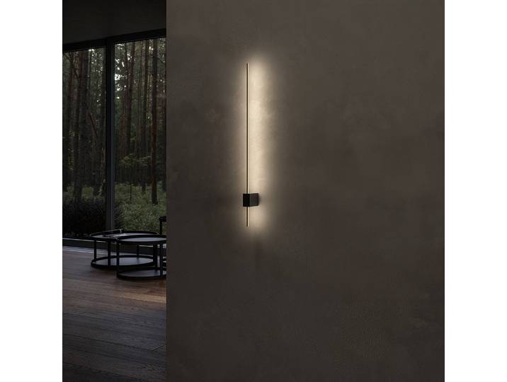 LED-Wandleuchte Pars Typ A 7 x 3 x 62cm Schwarz Aluminium LED LED-Platine