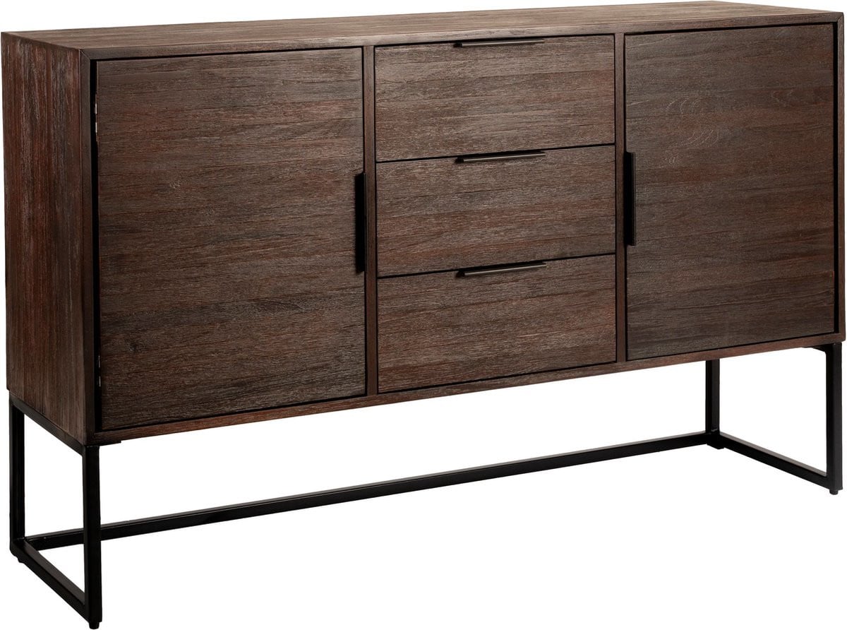 Housecraft Living Webster Modern Hoog Dressoir van Teakhout in Bruin