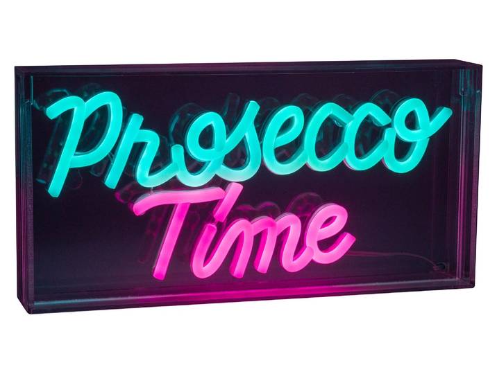 Dekolicht Neon Schild Party Beleuchtung Leuchtreklame PROSECCO TIME LED 5319851