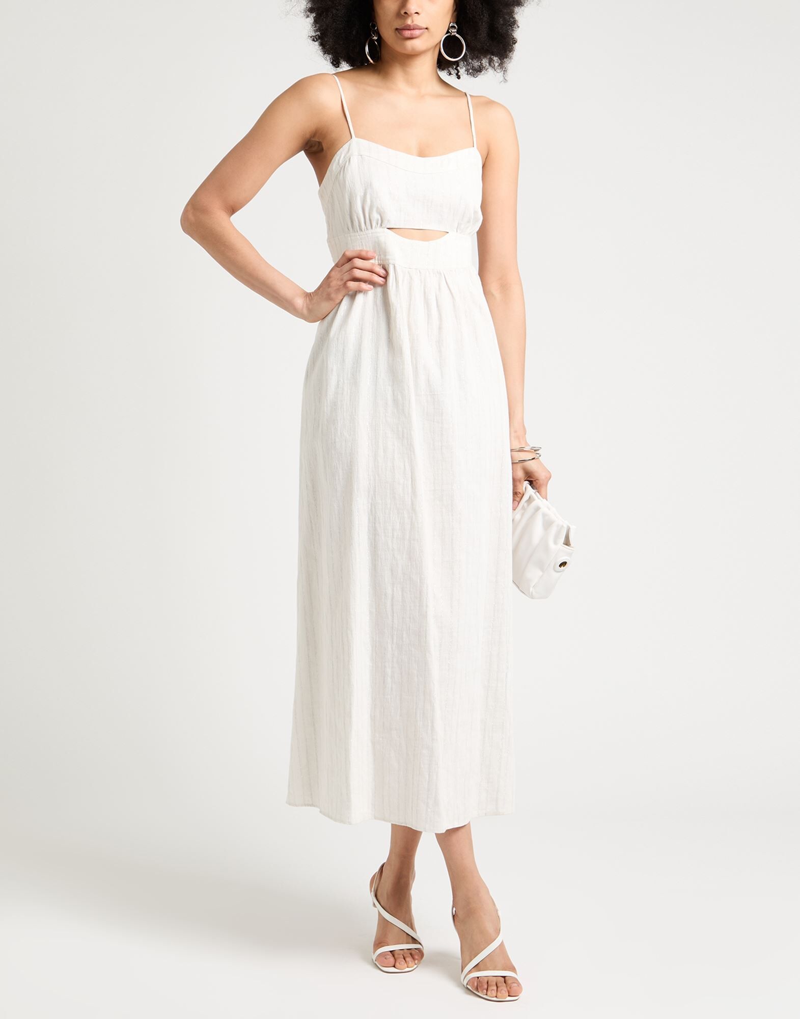 Twinset Vestido largo Mujer Blanco 42,44,46 Mujer
